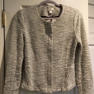 Loft tweed look knit jacket.